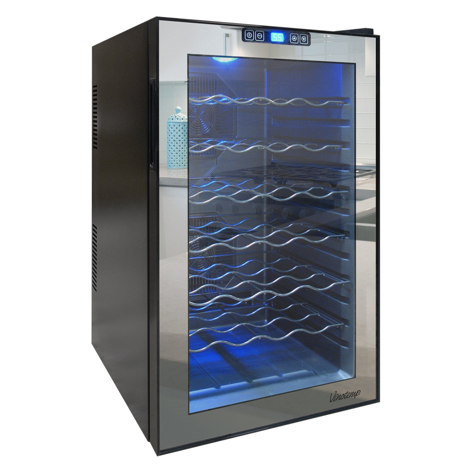 Vinotemp 28Bottle Mirrored Wine Cooler