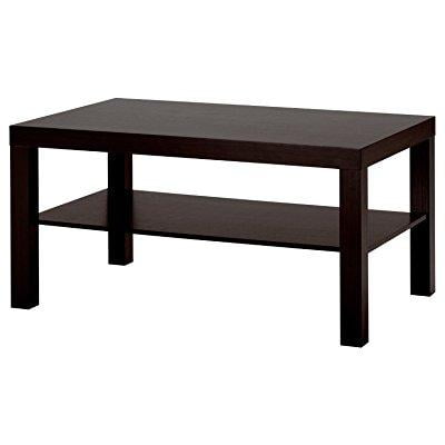 Premium Coffee Table Living Room Black Modern Low Wood Contemporary Ikea Lack ry Wooden Bench Furniture (Best Ikea Living Rooms)