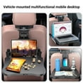 thumbnail image 3 of Car Backseat Tray Table Foldable Seat Back Laptop Desk Stable Auto Back Seat Organizer for Travel, 3 of 7