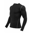 thumbnail image 3 of LANBAOSI Men's Compression Shirts Long Sleeve Cool Dry Workout Undershirt, 3 Pack, Size S, 3 of 7