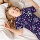 thumbnail image 5 of Balery Christmas Purple Snowflakes Conjunto de Pijama Infantil de Manga Corta con Estampado – Ropa de Dormir de Algodón Suave-4X-Large, 5 of 6