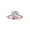 rose-gold, variant on 14K Yellow Gold 3.25 Carat LAB GROWN DIAMOND Gorgeous Classic Cushion Halo Style Asscher Cut Diamond Engagement Ring (G-H Color VS1-VS2 Clarity 3 Ct Center)