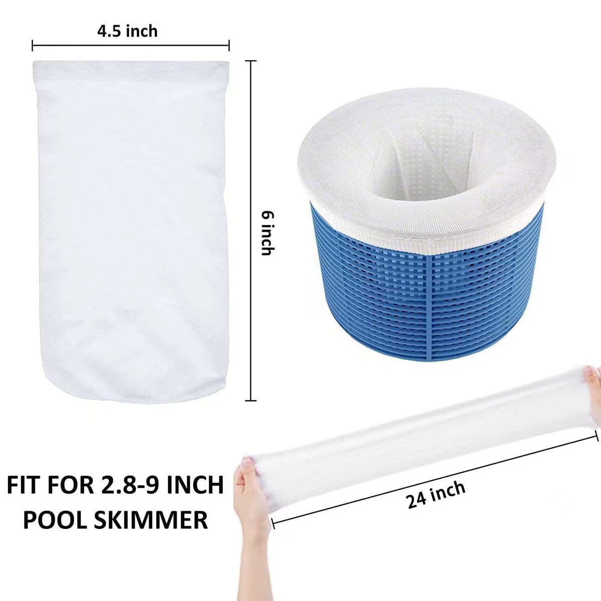 Pool Separator Socks, Ultrafine Mesh Filter Sock Mesh for Separator