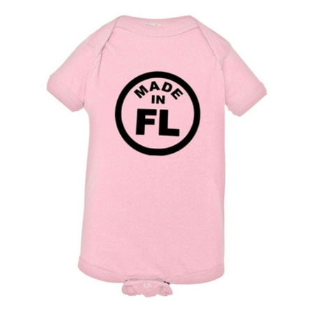 

PleaseMeTees™ Baby From Born Made In Florida FL Logo Label Tag HQ Jumper