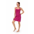 thumbnail image 2 of Women Short Dress Loose Backless Summer Beach Sundress Jumpsuit Sleeveless Casual, Rose Red, 2 of 8