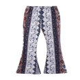 thumbnail image 3 of Femmes Boho Hippie Imprimé Jambe Large Longue Cloche Évasée Pantalon Bas, 3 of 6