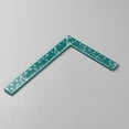 thumbnail image 2 of 1 Set 18Pcs Flexible Acrylic Bookbinding Templates Book Binding Package Teal Bookbinding Easy Scrapbooking Tool T-Shaped Rulers, 2 of 2