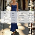 thumbnail image 4 of Bnwani Summer Maxi Dresses for Women,Womens Summer Dresses,Fish Tail,Slimming,Crew Neck,Sleeveless,Dark Blue,2XL, 4 of 6