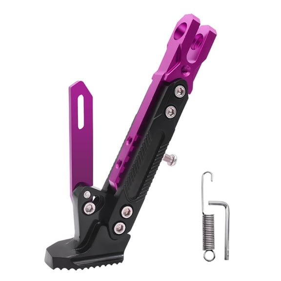 Motorcycle Adjustable Foot Side Stand Kickstand Replacement Motorbike Scooter Extendable Stand Holder