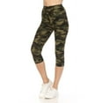 thumbnail image 4 of Multi-color Print, Cropped Capri Leggings In A Fitted Style With A Banded High Waist Multi, 4 of 4