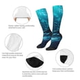 thumbnail image 3 of Gaeub Futuristic Jet Ski Adventure Printed Design Socks Stretchy High Tube Socks for Men Women Teens , Softball Soccer Socks for Hiking, Sport, 3 of 6
