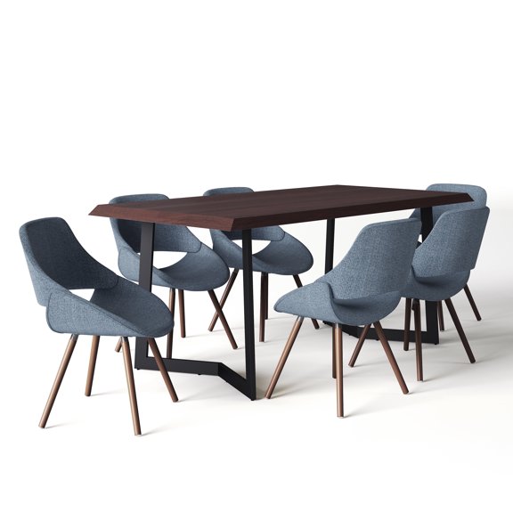Simpli Home Malden / Watkins 7-Piece Dining Set