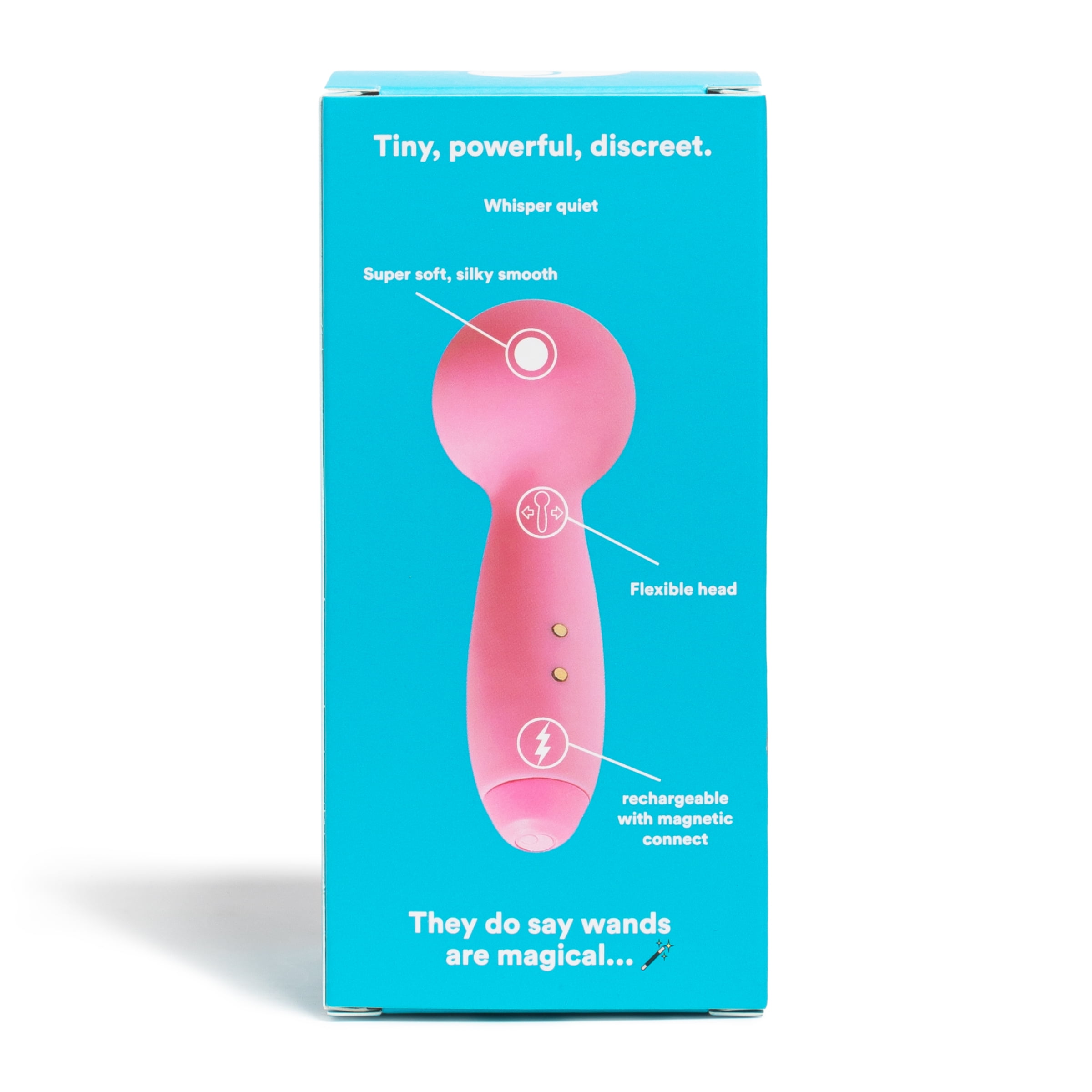 Hello Cake Pocket Wand Vibrator for Women, Waterproof & Rechargeable Mini  Toy with 6 Vibrating Modes, Pink