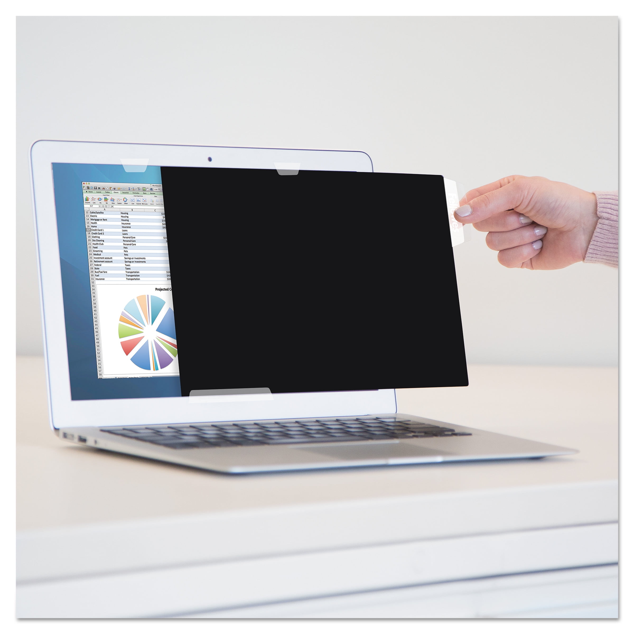 Fellowes PrivaScreen Blackout Privacy Filter 23.6 Wide Black FEL4814401