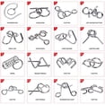 thumbnail image 5 of Set de rompecabezas de alambre metálico Butebuy 30 IQ Test Unlock Toy, 5 of 5