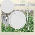thumbnail image 3 of Ambesonne Rural Place Mats Set of 4, Summer Themed Backyard Image, Standard Size, Pale Brown and Green, 3 of 6