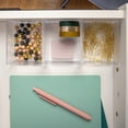 thumbnail image 6 of Martha Stewart Brody 3 Pack Stack and Slide Plastic Tray Office Desktop Organizer, 3" x 3.75", 6 of 12