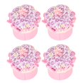 thumbnail image 1 of Cushion 4Pcs Sewing Pin Cushion Pumpkin Shape Floral Pattern Soft Fabric PP Cotton Needle Pincushion For Embroidery Stitching, 1 of 8