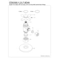 thumbnail image 3 of Kingston Brass CD53300DXK 5/8-Inch O.D. Comp x 3/8-Inch O.D. Comp Anti-Seize Deluxe Quarter-Turn Ceramic Hardisc Cartridge Angle Stop with Flange in Matte Black, 3 of 4