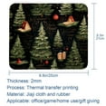 thumbnail image 5 of Christmas Tree Desk Pad Mouse Mat Desk Mat - Square 8.3x9.8 Inch Non-Slip Rubber Bottom Printed, Suitable for Office and Gaming, 5 of 6