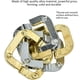 thumbnail image 3 of Puzzle Brain Teaser, Clover IQ Puzzle Toy Metal 3D Desbloquear Puzzle Enclavamiento Adulto Niños Juguete educativo JAMW Sencillez, 3 of 5