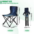 thumbnail image 3 of 600D Oxford Camping Chair Portable Foldable Chair Supports 220 lbs for Picnic, Fishing, Backpacking Magical Night Sky with Fish, 3 of 8