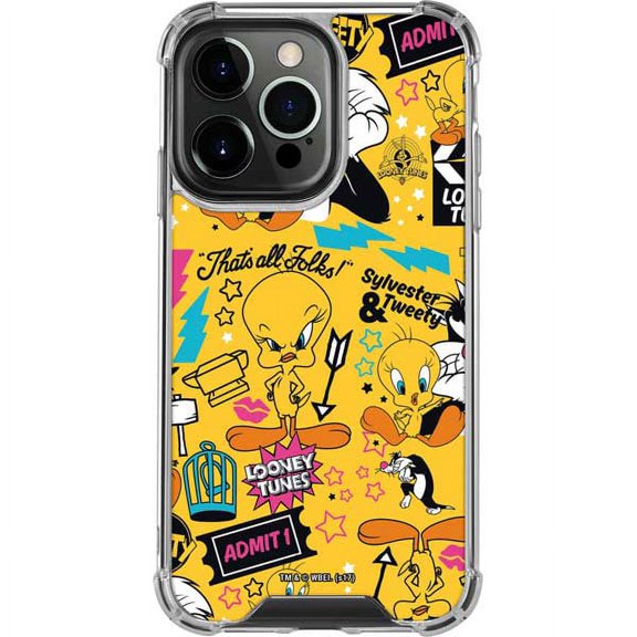 Skinit Cartoons Tweety and Sylvester Patches iPhone 14 Pro Clear Case
