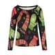 thumbnail image 4 of Camisas de Navidad Para Mujer, Tops de Cuello Redondo, Blusa de Otoño Holgada de Manga Larga Con Estampado Informal A La Moda, Jersey Odeerbi  ODB197073, 4 of 5