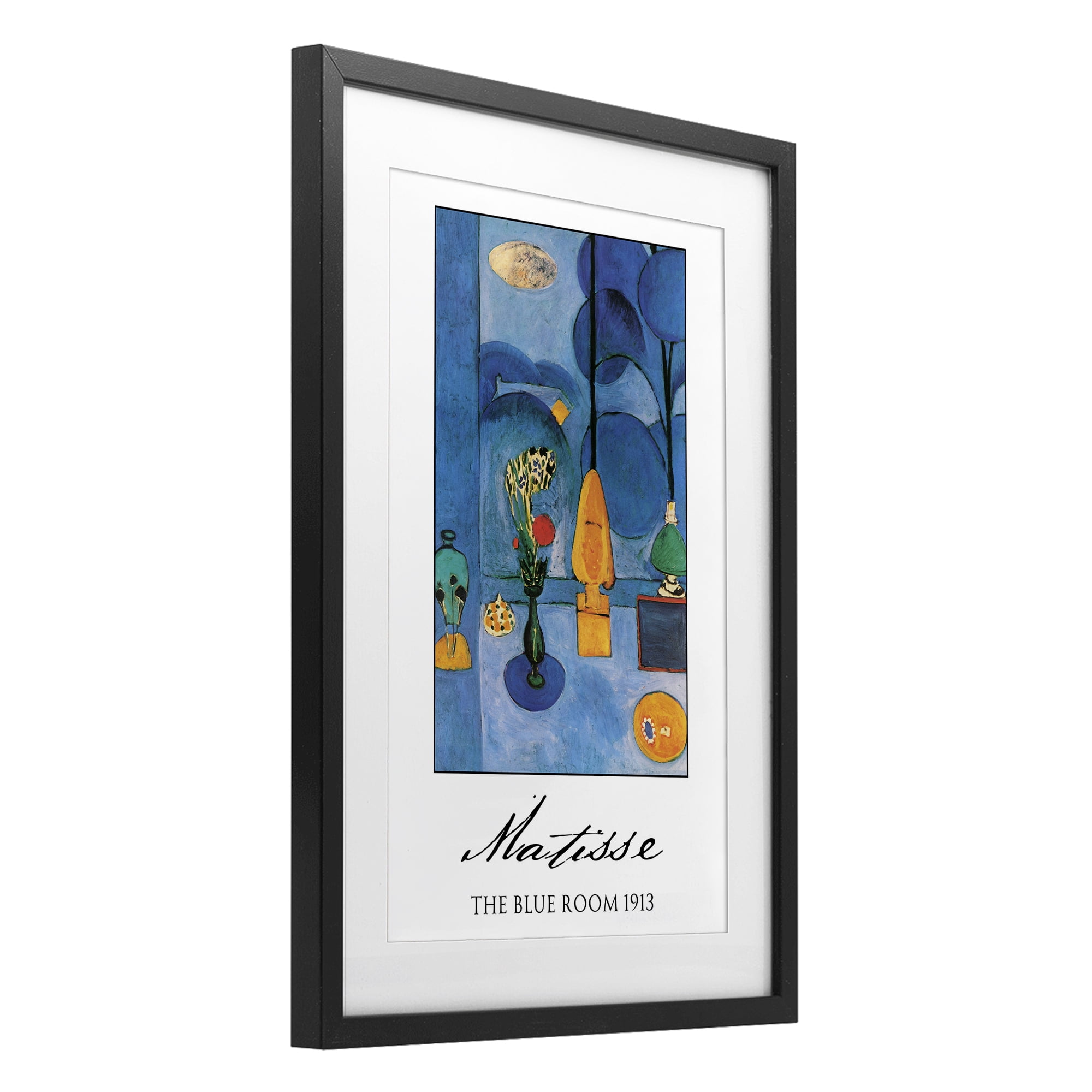 Matisse The Blue Room Black Framed Print Under Glass, design by Vintage Hustle
