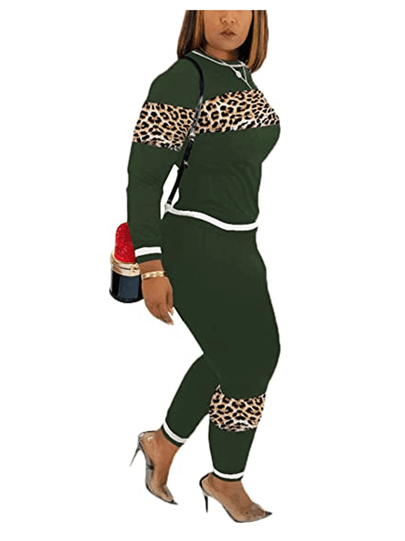 Akmipoem Women 2 Piece Outfits Leopard Sweatsuit Sexy Street Tracksuit Active Wear Jogging Suit - Walmart.com Akmipoem Women 2 Piece Outfits Leopard Sweatsuit Sexy Street Tracksuit Active Wear Jogging Suit - Walmart.com