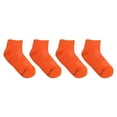 thumbnail image 6 of BambooMN Unisex Mens and Womens Quarter Socks Made of Rayon from Bamboo - Orange - 4 Pairs - Large, 6 of 7