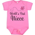 thumbnail image 3 of Inktastic Worlds Best Niece Girls Baby Bodysuit, 3 of 5
