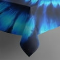 thumbnail image 4 of Blue Tie Dye Spiral Pattern Rectangle Tablecloth 60"x120",Waterproof Polyester Rectangle Table Cloth, Wipeable Spillproof Polyester Tablecloth for Dining, Camping, Indoor and Outdoor, 4 of 6
