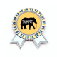 thumbnail image 1 of Bocina. Insignia broche Medalla ganadora, 1 of 3