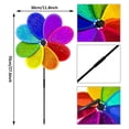 thumbnail image 2 of Pinwheel Spinner con forma de flor, 4 unidades, coloridos arcoíris para jardín, 2 of 7