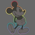 thumbnail image 2 of Juniors Mickey & Friends Rainbow Outline Mickey T Shirt, 2 of 2