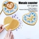 thumbnail image 4 of Juego de mosaicos para San Valentín | Kit de manualidades para posavasos de madera con mosaicos de colores variados y herramientas completas | Incluye pegamento de 6 ml, 4 of 5