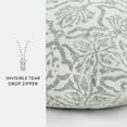 thumbnail image 6 of Noble Linens Elegant Cotton Decor Throw Pillow in Artic Antique Floral Pattern, 6 of 9