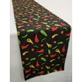 thumbnail image 2 of Hot Peppers Table Runner by Penny's Needful Things (4 Feet Long - STRAIGHT), 2 of 2