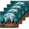 thumbnail image 2 of SKYSONIC Halloween Cotton Washcloths Set of 2, Highly Absorbent Soft Fingertip Towel for Bathroom, Gym, Hotel and Spa, 12 x 12 Inch, 2 of 7