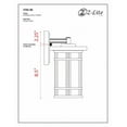 thumbnail image 6 of Z-Lite 570S Jordan 11" Tall Outdoor Wall Sconce, 6 of 6