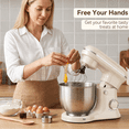 thumbnail image 6 of Stand Mixer 5.5Qt 3-In-1 Kitchen Mixer with Flat Beater, Dough Hook, Balloon Whisk, Electric dough mixers are suitable for home use., 6 of 13