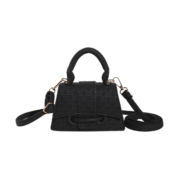 Bolso cruzado para mujer, bolso de compras, carteras, bolso de hombro para niñas de vacaciones Negro Yinane Bolsos cruzados