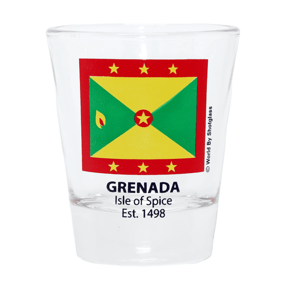 Grenada Flag Shot Glass