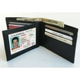 thumbnail image 2 of RFID Blocking Genuine Leather Men's Bifold Wallet Center Flap Credit Card ID  Holder, 2 of 8
