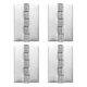 thumbnail image 1 of Uxcell 4 Paquete de Bisagras Soldables de Alta Resistencia, 2.5" x 1.57" x 0.06" Bisagra de Perno Soldada de Acero Inoxidable para Puertas de Remolque, Plata, 1 of 7