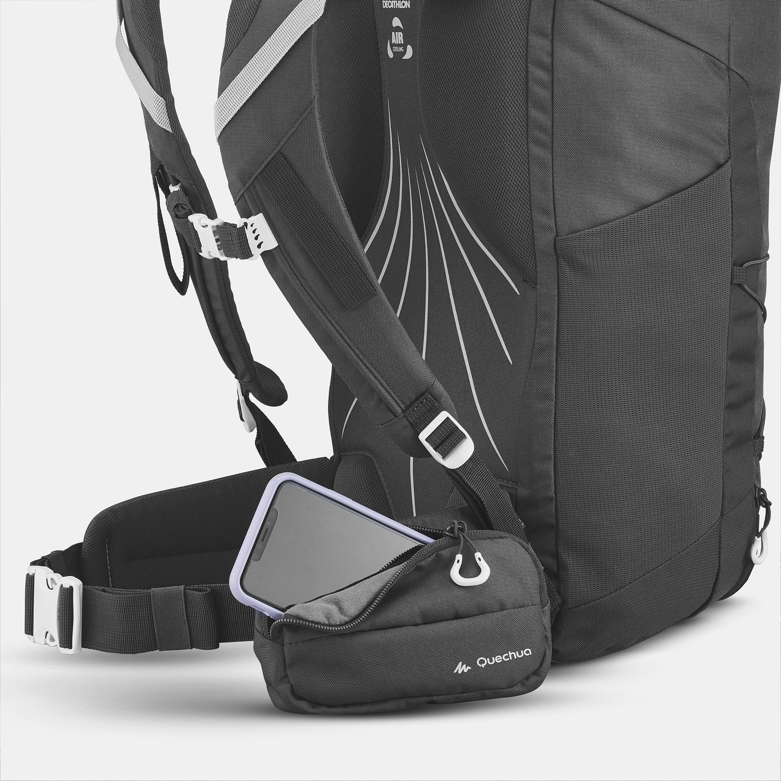Quechua MH100 Adult Hiking Backpack 30 L Black Walmart