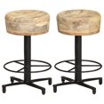 thumbnail image 1 of vidaXL Bar Stools 2 pcs 52 cm Solid Mango Wood, 1 of 4