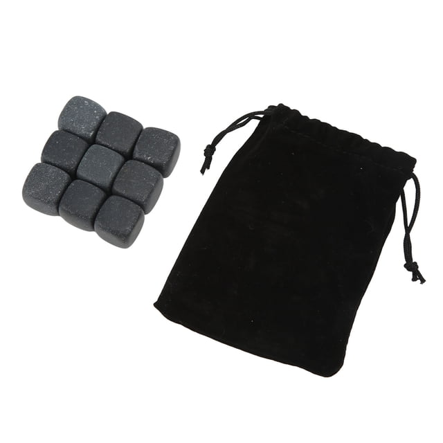 Accesorios para whisky, juego de piedras de basalto para whisky, regalos para whisky, rocas de whisky refrescantes, diseño exquisito