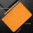 thumbnail image 5 of TECH CIRCLE for 7 Inch Tablet Android 11/12/13/14 Tablet Universal Case with Stand (Portrait/Landscape Viewing Angles)/Hand Strap/Front Pocket/Card Slots, PU Leather Folio Case with Lanyard, Yellow, 5 of 6